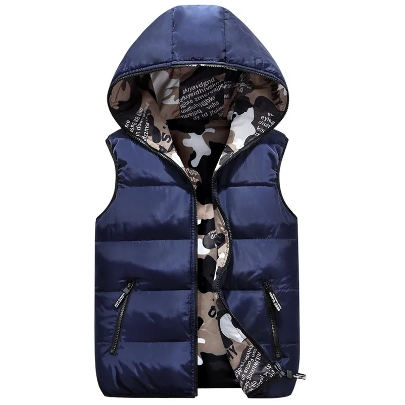 Enfants À Capuche Gilets Automne Hiver Mode Enfants Recto Verso Porter Survêtement Manteau Pour Garçons Filles 3-16 Ans Gilets Clj277 211203