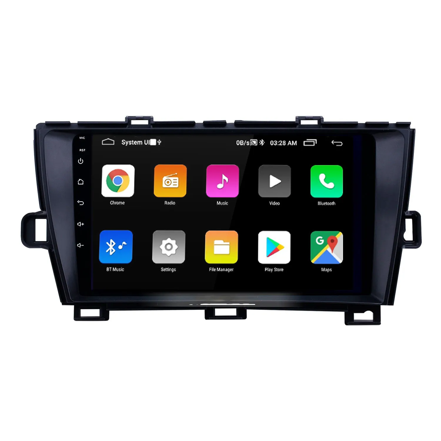 Écran tactile Android HD 9 pouces Vidéo de voiture pour 2009-2013 Toyota Prius LHD AUX Bluetooth WIFI USB GPS Navigation Radio support SWC Carplay