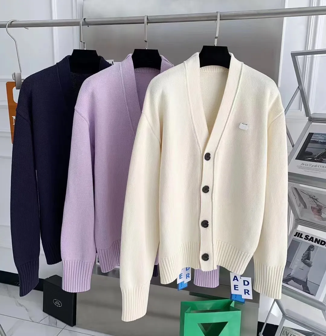 新しい広告ホーム潮セーターブランドニットカーディガンシングルブレストニットレディースカジュアルカラーマッチングストライプセーター Odaeafarizmit Org