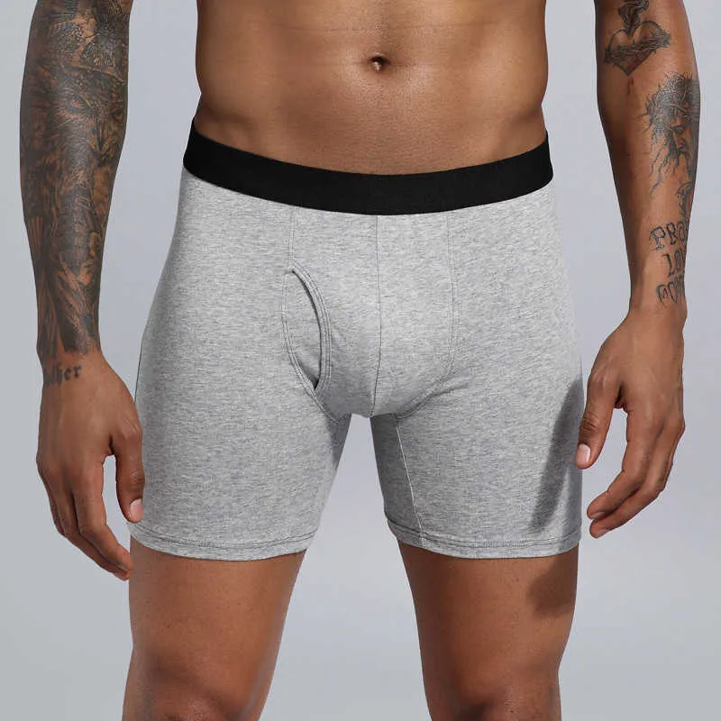 5Pcs Boxer Briefs Non-compressive Cotton Wide Comfortable Shorts Underwear  Set
