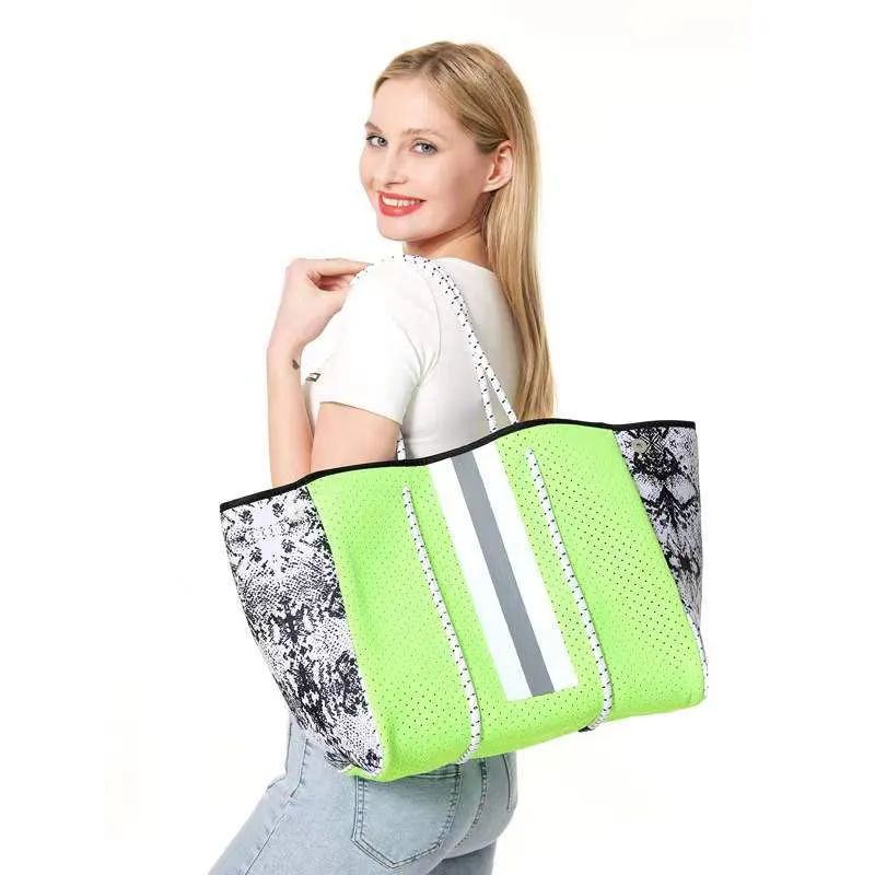 Sac Fourre-Tout Néoprène Hibala - Noir - Pour Plage, Gym, Piscine - Occasion