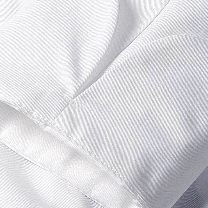 Black White Long Sleeve Chef Shirt D74-10