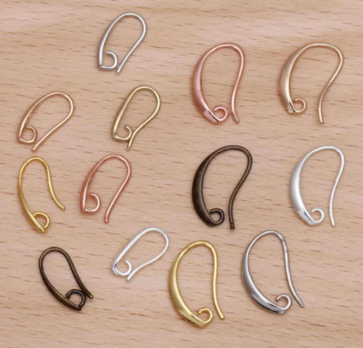 CLASPS HOOKS 100X DIY Making 925 Sterling Sier smycken Fynd Krokörhängen