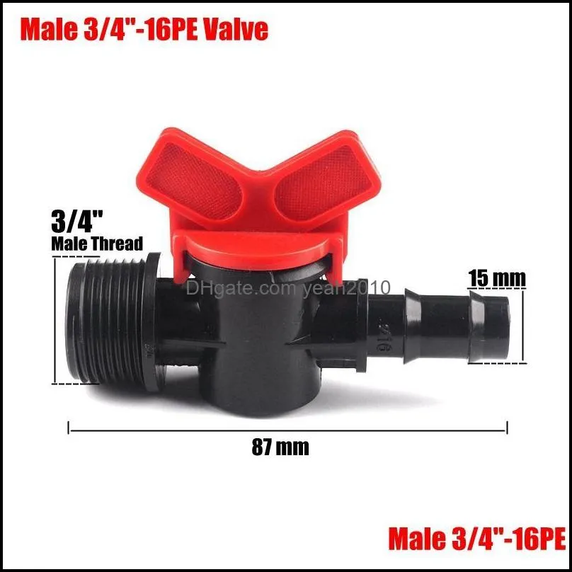 Watering Equipments 3pcs Mini Ball Valve 1/2