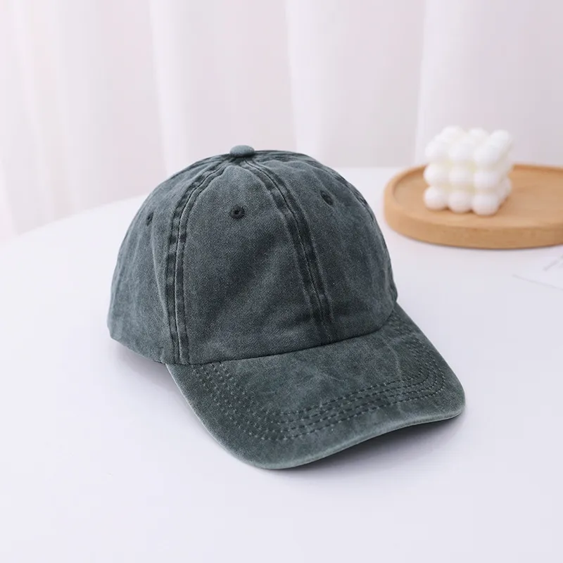 Utomhus Visor Solid Color Caps Washed Old Baseball Cap Hip Hop Couple Hat