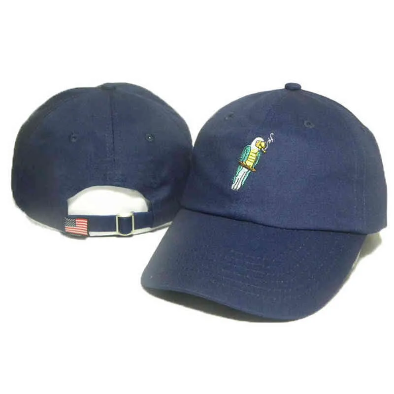 Casquettes de Baseball brodées d'oiseaux pour hommes et femmes, casquette arrière respirante avec sangle de perroquet, chapeaux d'été Hip Hop