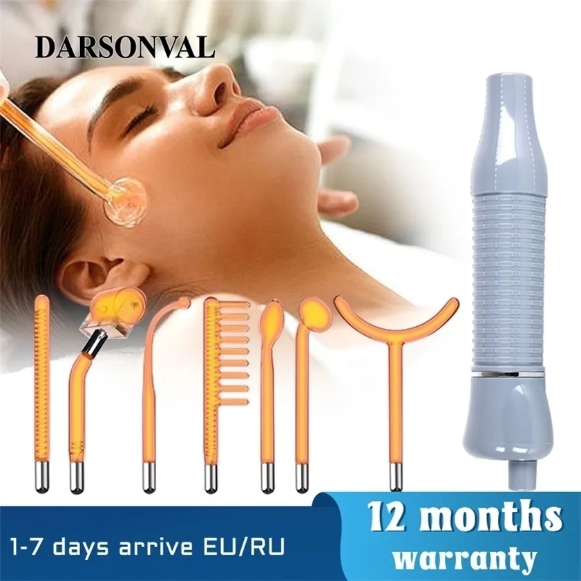 Apparatus High Frequency Machine Face Massager Neon Remove Wrinkles Acne Tool Skin Care D'arsonval For Hair 220216