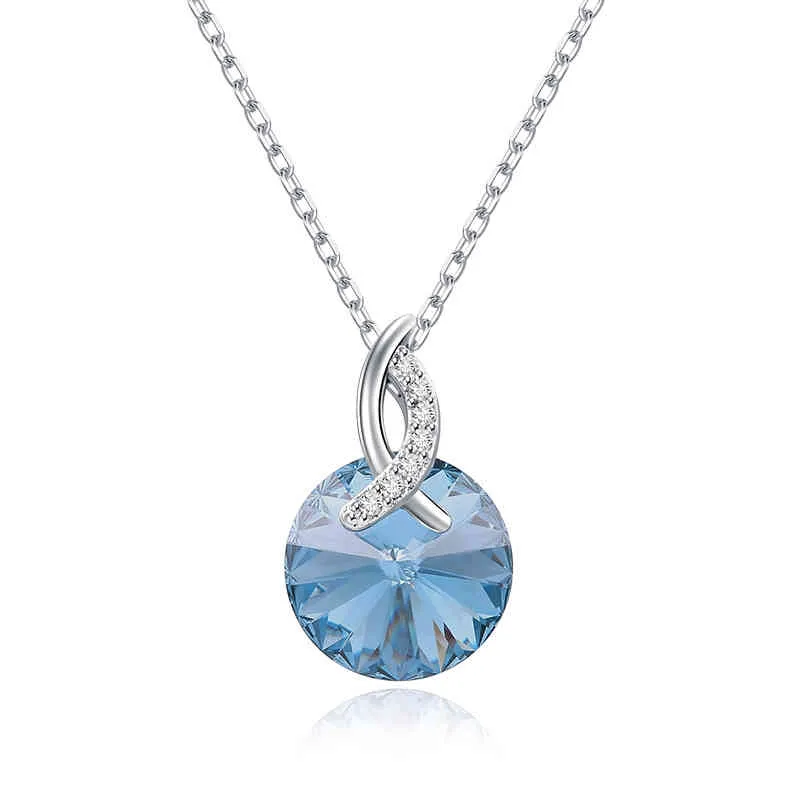 Sparkle Pendant New Dign Halsband 925 Sterling Sier Halsband för kvinnor Smycken Halsband Eternal Time Accsory