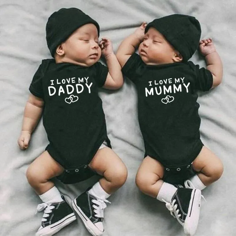 I Love My Daddy Cotton Rompers For Newborn Bodysuit For Newborns
