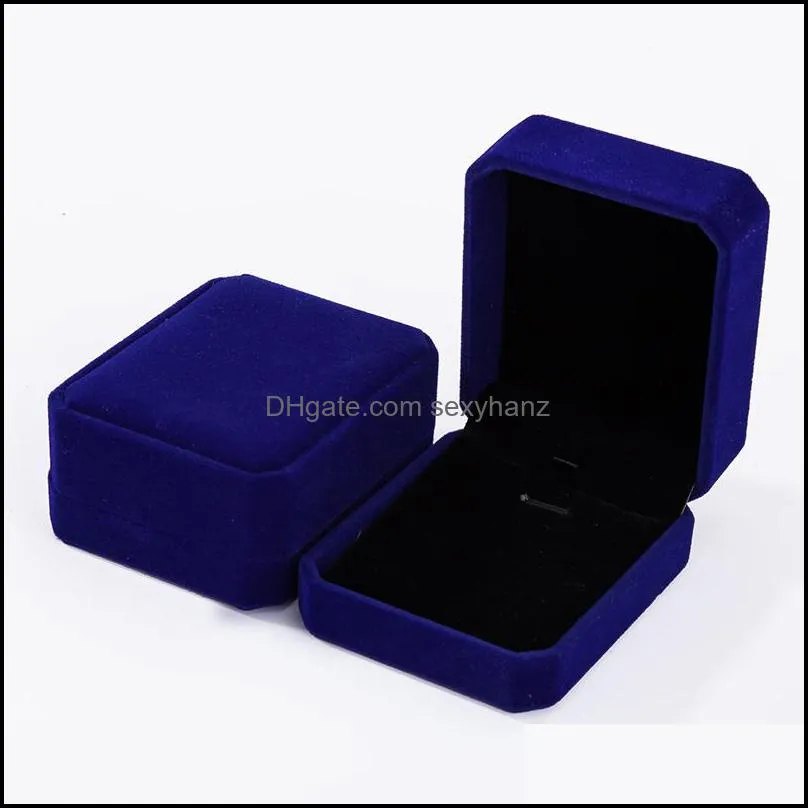 DHL Free Velvet Jewelry Boxes For only Pendant Necklaces wedding Jewelry cases Gift Packaging & Display in Bulk