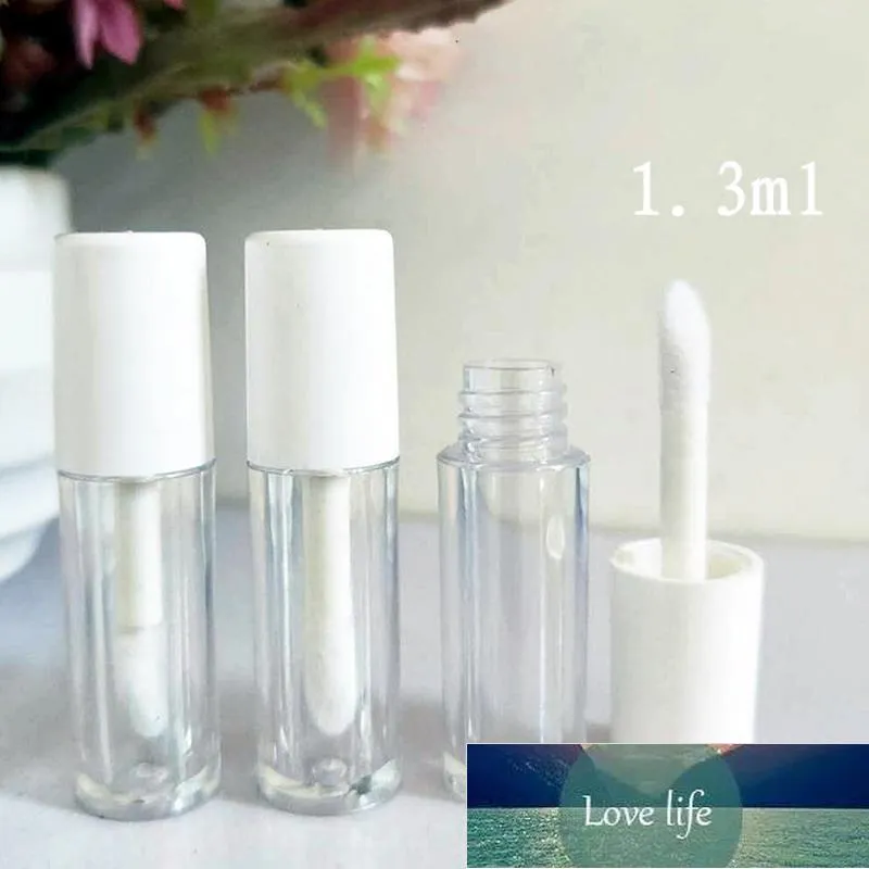 Packing Bottles 10 Pieces 1.3ML Empty Transparent PE Lip Gloss Tubes Container Lipstick Mini Sample Cosmetic With Gold Cap Factory price expert design Quality Latest