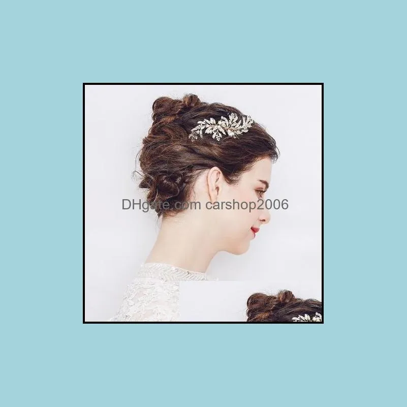 Delicated Bridal Hair Set - Pretty Pearl Crystal 3 U Pin + Comb Wedding Hair Accessories Bridal Pretty Hair Piece
