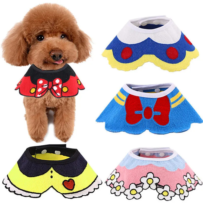 Sublimation Printing Dogs Bandana Cane Bandana Abbigliamento Poliestere Cute Bow Sciarpa per Piccoli cati Dog Medium Yorkshire Chiwawa Sciarpe morbide e regolabili Sciarpe A239