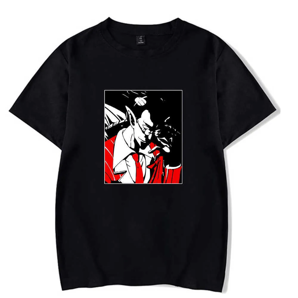 Unisex Overlord T-shirt O-pescoço Moda Hip Hop Imprimir Moda Anime Pano Y0809