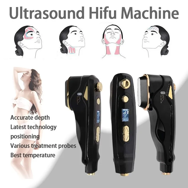 Hifu enfrentando a pele apertando a remoção de rugas Hifu cuidado de pele de alta intensidade focalizada terapia de ultra-som 3.0mm 4.5mm vmax hifu máquina