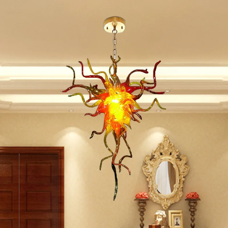 Hedendaagse stijl kroonluchters plafondlamp led hand geblazen kroonluchter hanglampen designer mode nordic art decoratie verlichting