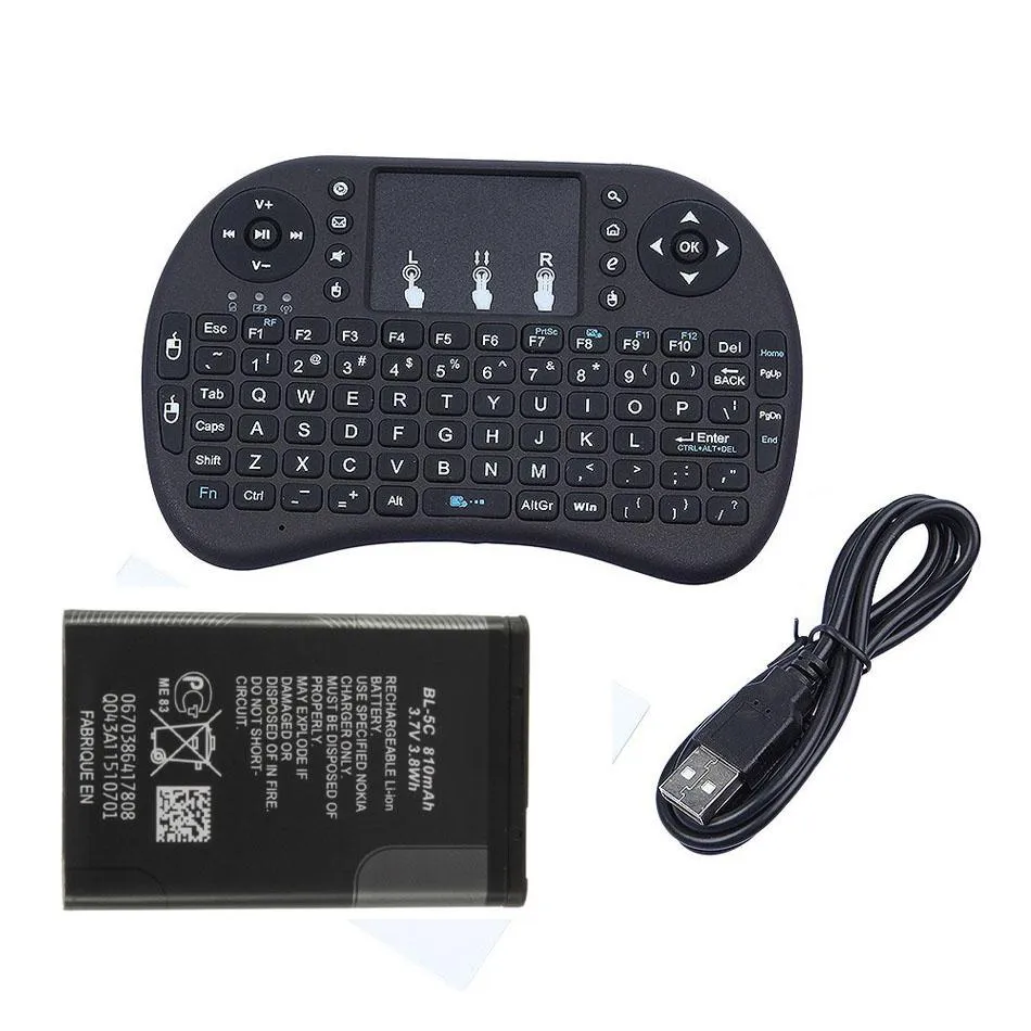 Mini clavier sans fil avec et souris pour décodeur claviers 2.4G gratuits