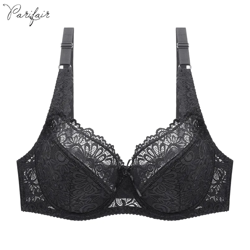 Pairfairy Womens Grande Copo D E F Semeares Bra Copo Completo Lace Bras Plus Tamanho 75-100 Floral Soutien Gorge Underwired Bralette 211110