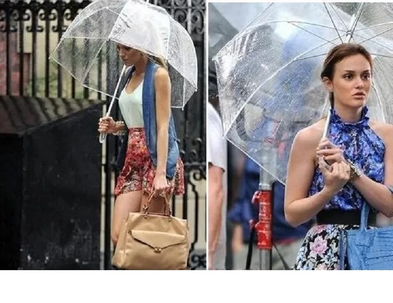 Clear Cute Bubble Deep Dome Umbrella Gossip Girl Wind Resistance