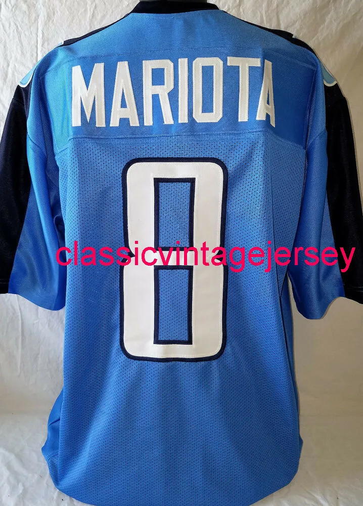 Mejor Precio En A Granel Hommes Femmes Jeunes Marcus Mariota Custom Cousu Jersey De Football Bleu Clair Xs 5xl 6xl Envio Gratuito DHgate Moins Cher Que Millet