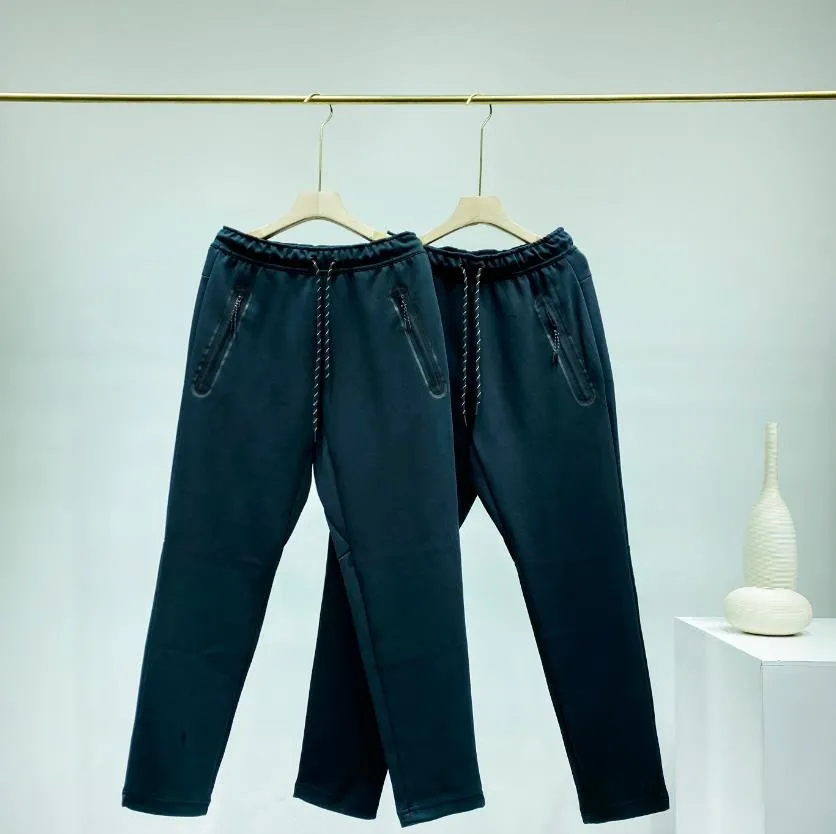 2025 Men Space Cotton Running Pants Fashion Sports Trousers European American Style Asian Size Tech Fleece Bottoms M-XXL
