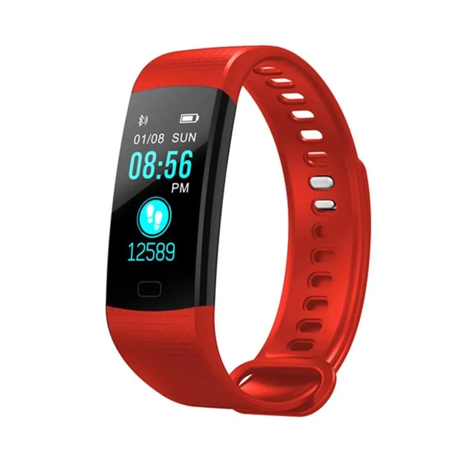 US Stock Y5 Smart Watch Wristbands Women Men Kids Heart Rate Monitor Bluetooth Sport SmartWatch Vattentät Relogio Inteligente A44