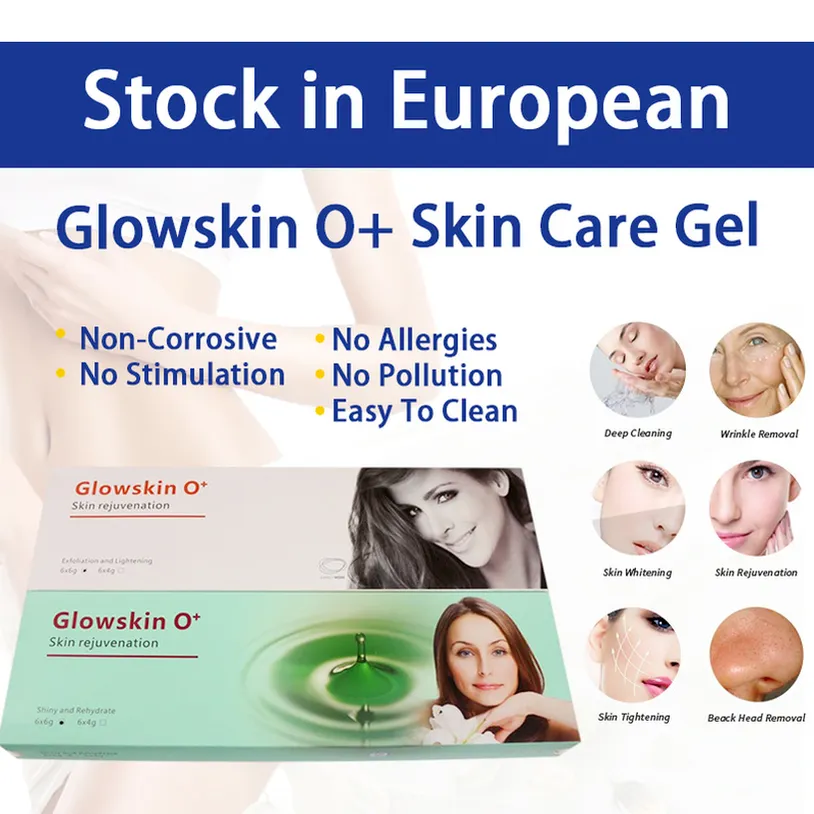 Tillbeh￶r Delar Skinf￶ryngring och ljusare Glowskin Care Gel and Bubber Product f￶r djup reng￶ring av rynka Remover Spanien i Stock07