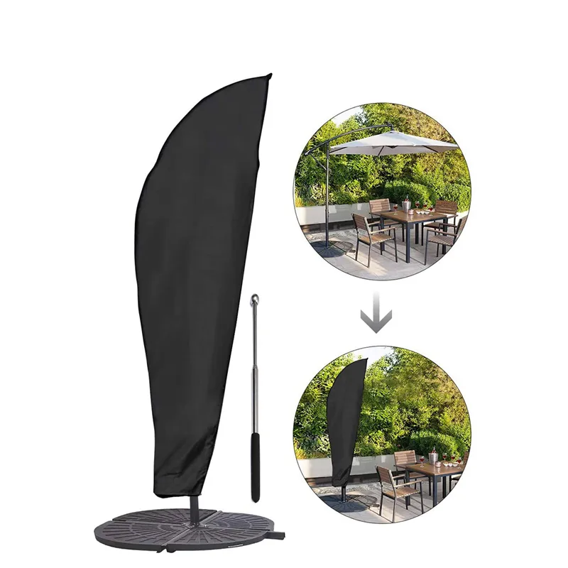 Patio paraplu cover voor tuin cantilever parasol outdoor markt paraplu's beschermhoes waterdichte zonnescherm accessoires JK2103XB