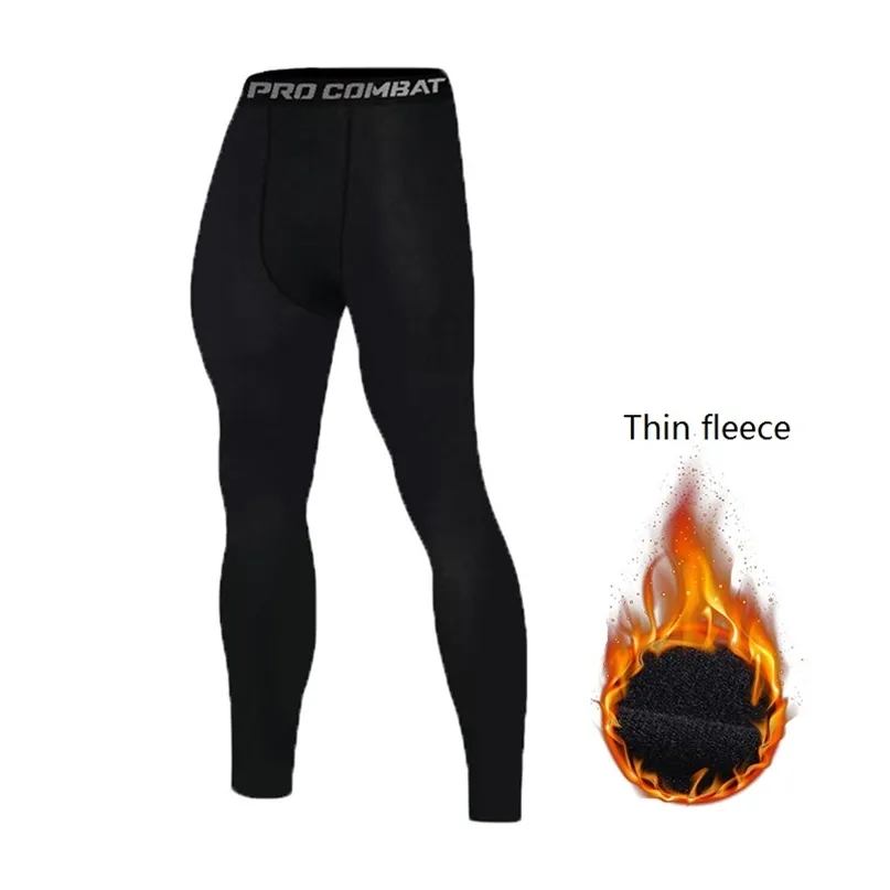 Sous-vêtement thermique pour hommes leggings serrés pantalon bas élastique fin couleur unie caleçon 210910