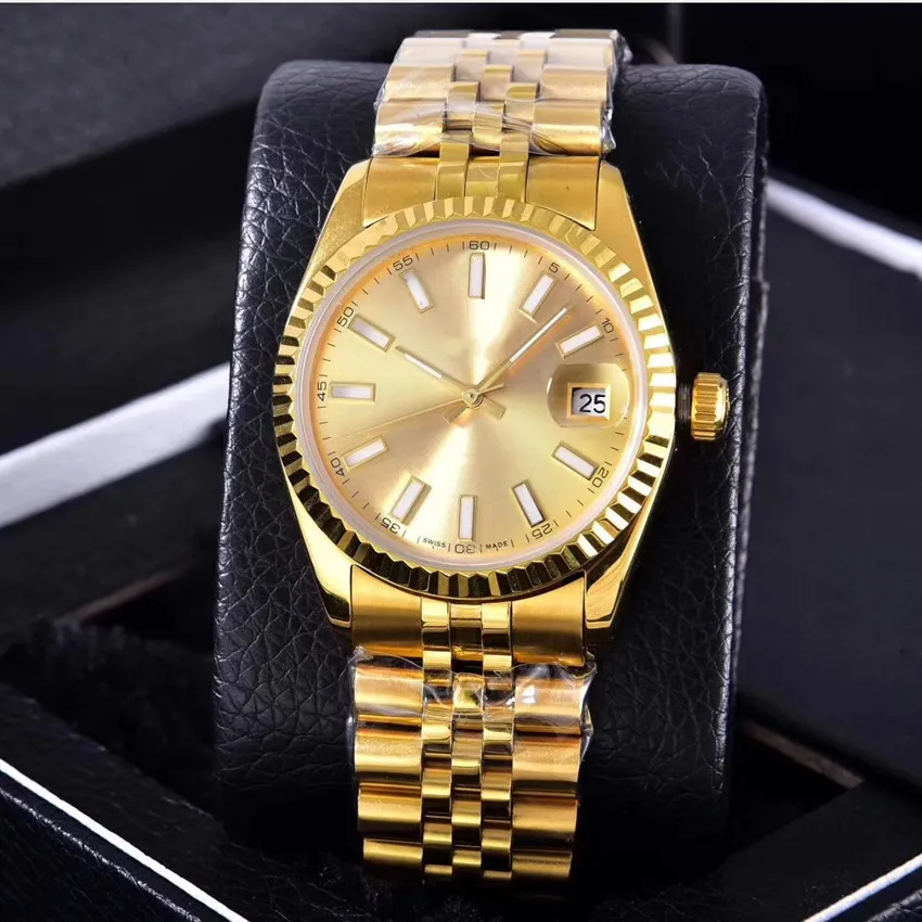 Wholesale Fashion Men Women Classic Watch Designer Stainless Steel Couple Watches Mens Watches Automatic Movement Glide Wristwatch