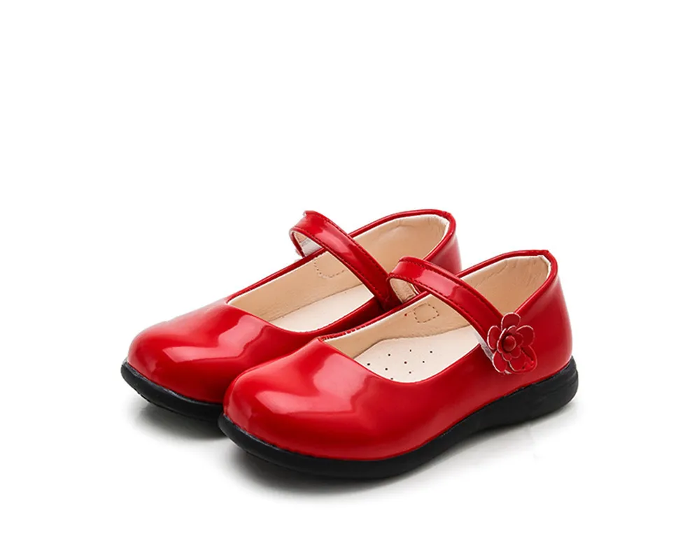 Girls red sales school shoes