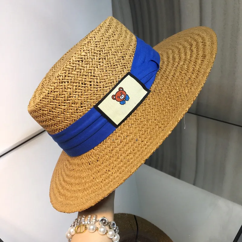 Woven Caps Men Women Casual Visor Outdoor Summer 5 Colors Printed Empty Top Foldbale Hats