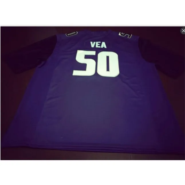 Goodjob erkek genç kadın #50 vita vea washingtonn huskies futbol forması boyutu S-5XL veya özel herhangi bir isim veya numara jersey