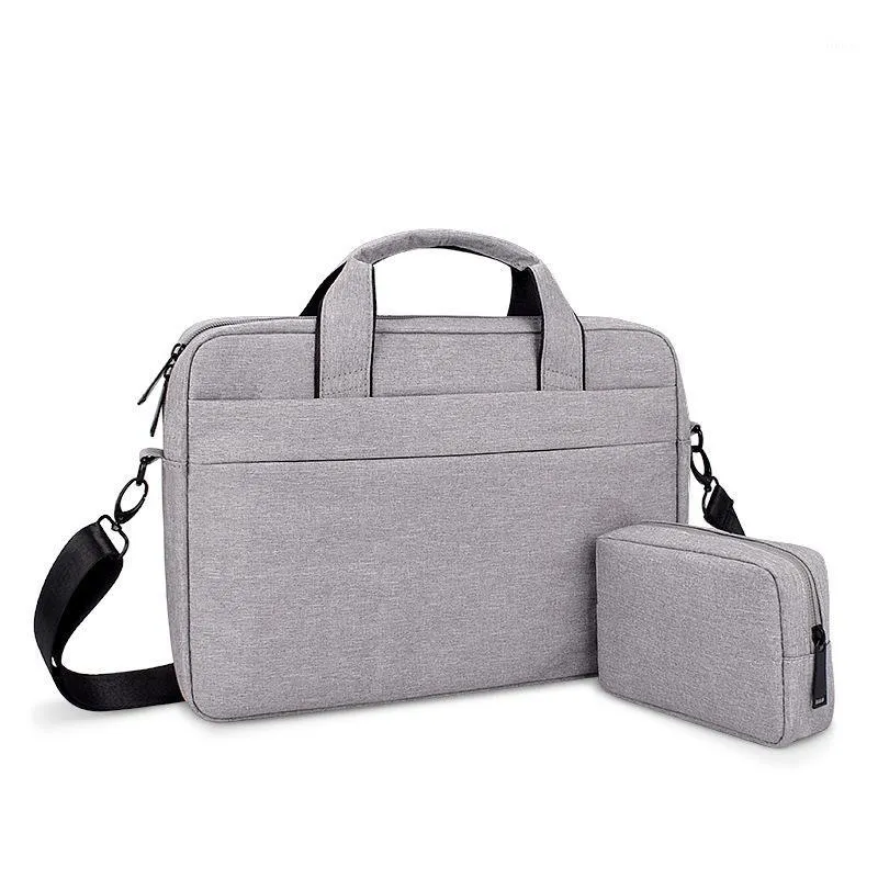 Briefcases Laptop Bag Single Shoulder Side For Men Business Leather Handbag Office Notebook