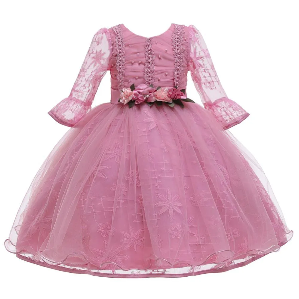Elegant Girls Princess Dress Children Wedding Party Dress 4-10Yrs –  TulleLux Bridal Crowns & Accessories