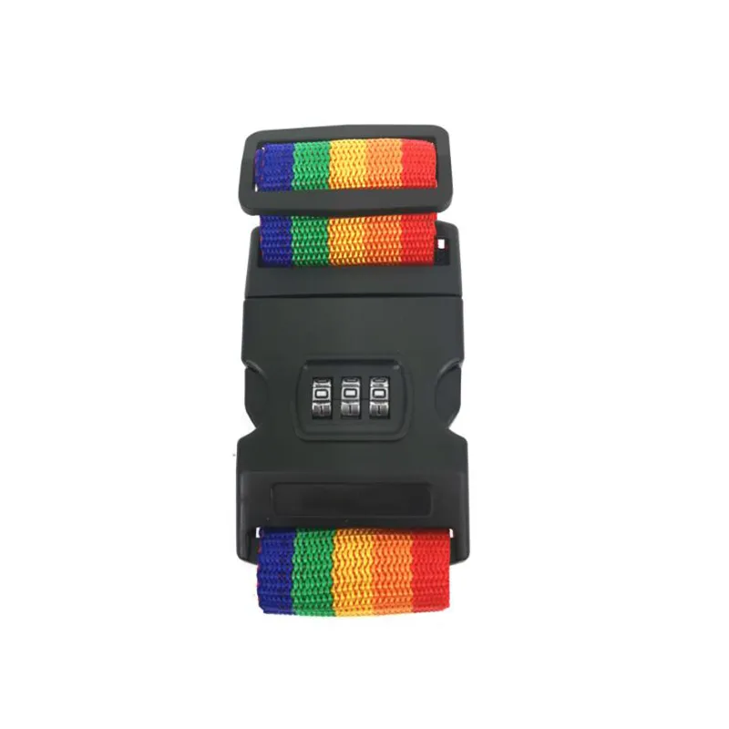 Cinghie Elastiche Per Bagagli - Set Da 3 Regolabili, Nero E Arcobaleno, Per Fissare Borse E Cappotti