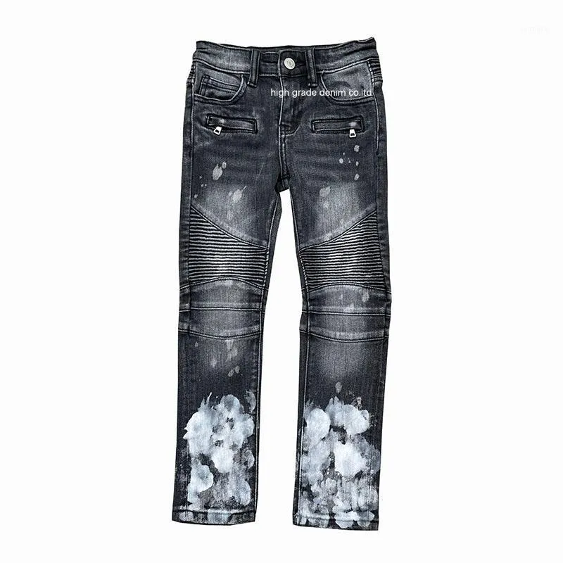 Jeans 2-14 anos crianças calças roupas menino crianças jeans calças primavera outono bebê longo jovem