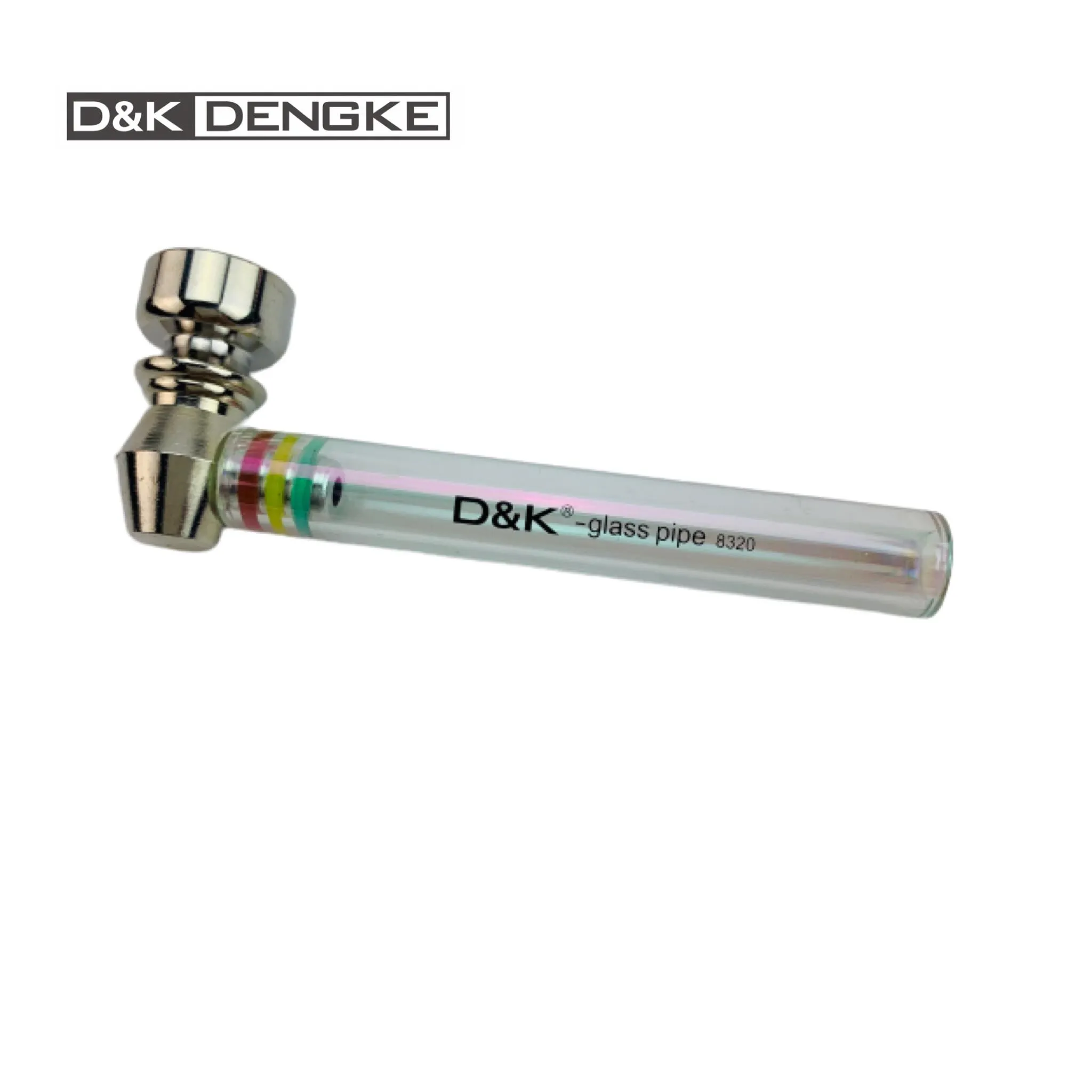 D&K Glass Smoke Pipe Borosilicate Glass Portable For Tobacco And