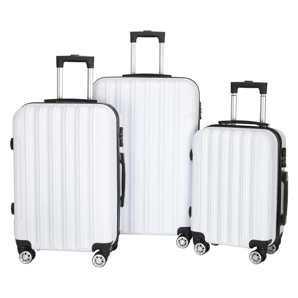 Large White Travel Luggage Multipurpose Suitcase for Men Women