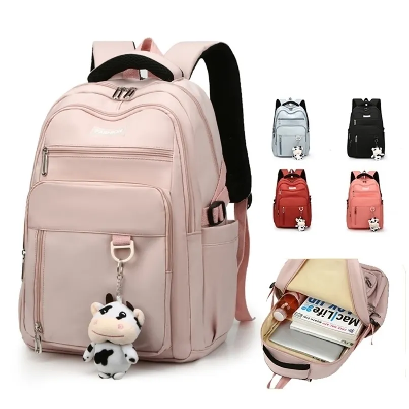 Mode Dames Rugzak Waterdichte Schooltas voor Tieners Meisjes Kinder Orthopedische Schooltassen Kids Bookbags Mochilas 220209