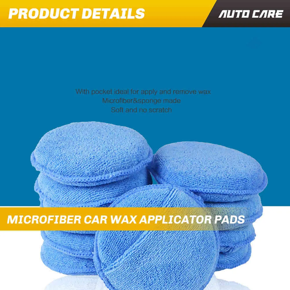 Microfiber Applicator Pad 10PCS Ultra-Soft Car Wax Applicator Pad Use for  Waxing