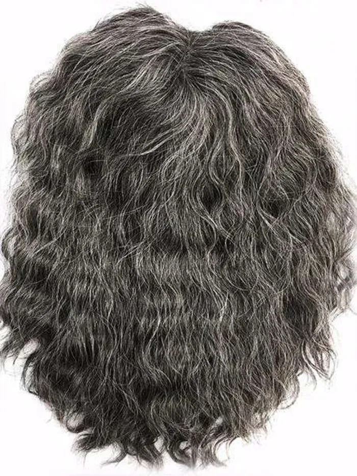 14 "100٪ شعر الإنسان نساء الشعر الشعر المستعار hairpiece توبر الجسم موجة البرازيلي حليقة بهدوء والفضي الرماد البني الداكن