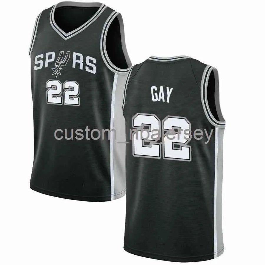 Rudy Gay 22 Swingman Jersey Stitched custom name any number
