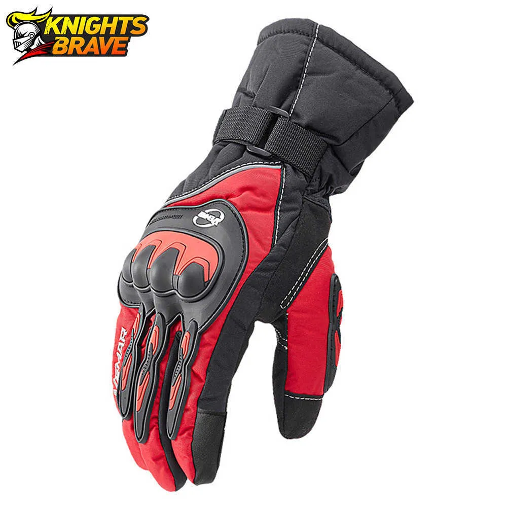 Motorcycle Gloves Winter Guantes Moto Windproof Waterproof Touch Screen Moto Protective Gear Motocross Motorbike Riding Gloves H1022