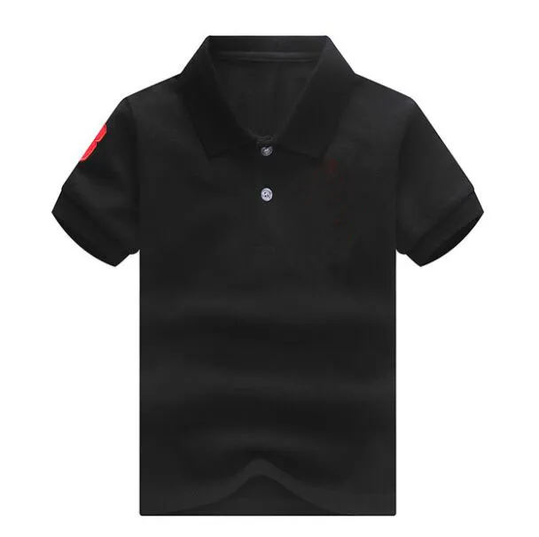 Grote kinderen polo shirt met korte mouwen revers borduurwerk paard jongens meisjes shirts zomer polo's t-shirt tops tee kinderkleding, voor 2-16T