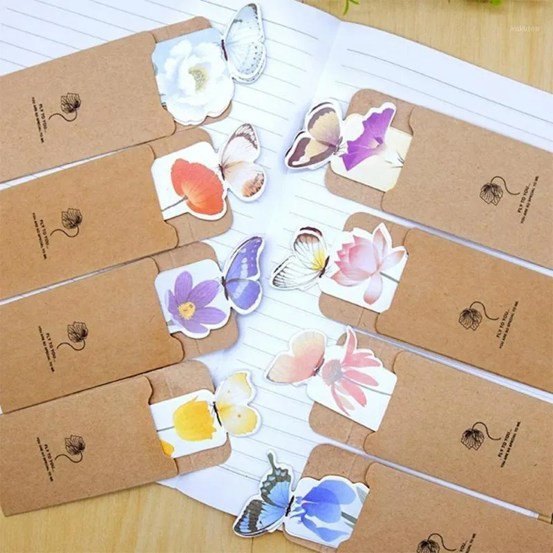 Bookmark 1PCS Butterfly Bookmarks Cute Kawaii 3D Student School Paper Stationery Marker Book Office Supplies Gifts Z3M8