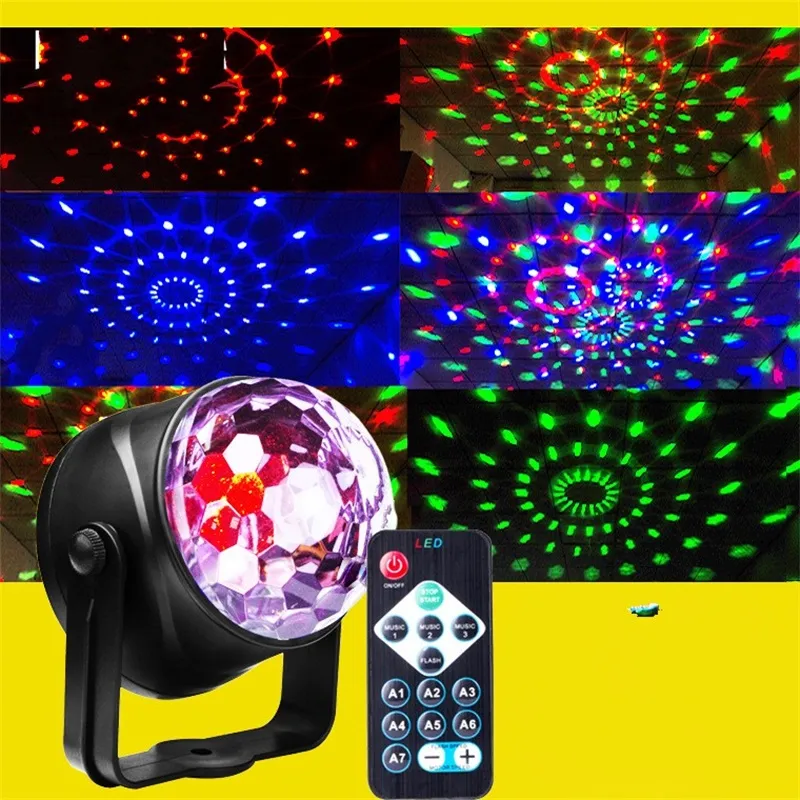 La nouvelle scène laser portative allume le mode d'éclairage RVB sept mini laser de DJ avec la télécommande pour le projecteur de club de fête de Noël 778 K2