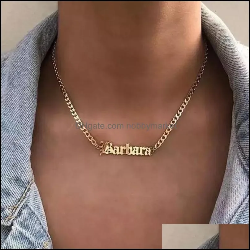Hair Clips & Barrettes Jewelry Mens Womens Custom Gold And Stainls Steel Necklac, Cuban Chains, Gifts Drop Delivery 2021 6Sjn5