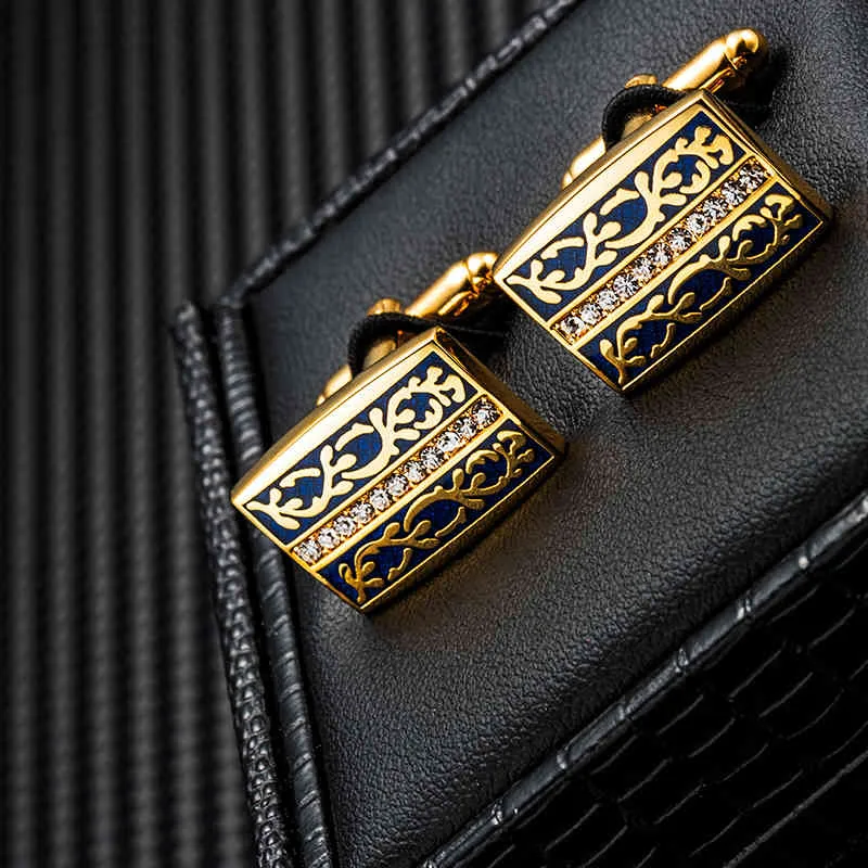 KFLK jewelry Fashion shirt cufflinks for mens gift Brand cuff links buttons Design High Quality abotoaduras gemelos guests