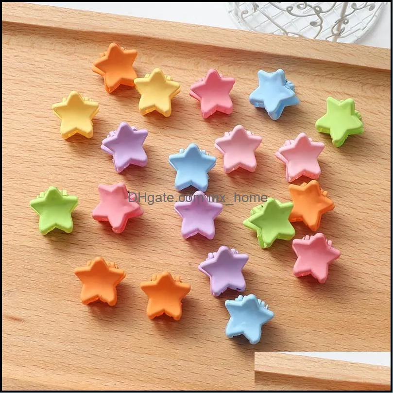 Hair Accessories 10/20Pcs Girls Cute Colorful Clips Flower Star Small Kids Sweet Hairpin Cartoons Fashion Accories